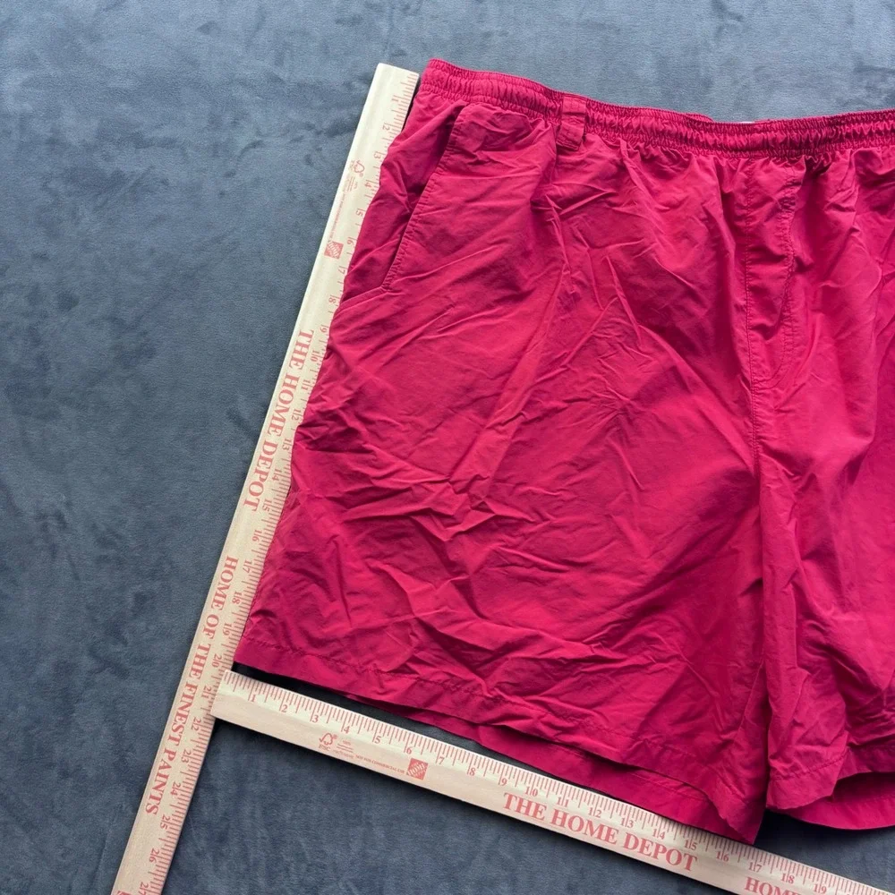 Columbia PFG Backcast III Water Shorts Mens 4X Red Mesh Lined Nylon Swim Trunks